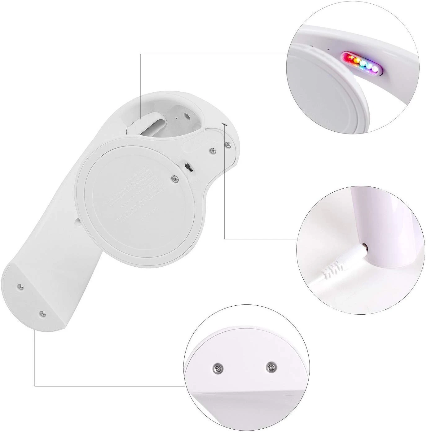  Rainbow Projector Night Light 2 Mode Portable 5LED Color Lamp Magic Romantic Lights for Children Ta - 32920875846