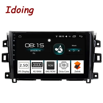 

Idoing 10.2"2.5D IPS 1din Car Android Radio audio Multimedia Player Fit Nissan Navara 2015-2017 4G+64G 8 Core GPS Navigation