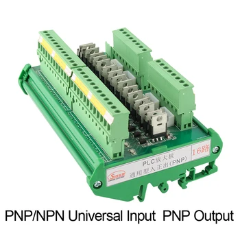 

16 Channels PLC Amplifier Board Isolation NPN/PNP Universal Input PNP Output Isolation Board Relay Module Controller