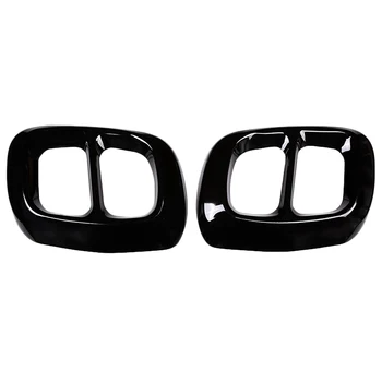 

2Pcs Glossy Black Stainless Steel For Mercedes Benz Gla Class X156 Car Exhaust Output Tail Cover Trim For Infiniti Q30 Qx30