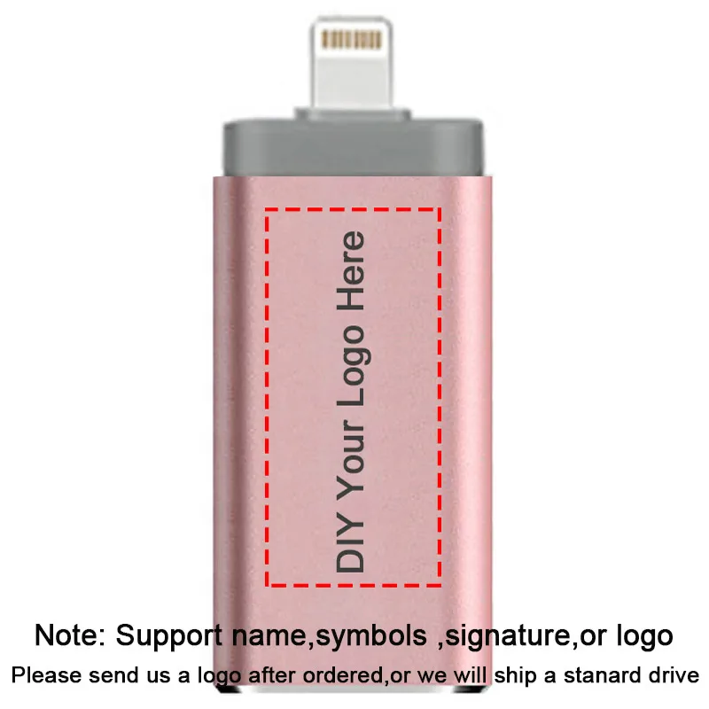 RoseY01 Plus DIY Флэш-накопитель USB для iPhone X / 8/7/7 Plus / 6 / 6s / 5 / SE / ipad OTG Pen Drive HD Picture Stick 16 ГБ 32 ГБ 64 ГБ 128 ГБ Плюс DIY ЛОГОТИП и DJ Music Pendrive USB 3.0 и Dropshipping - Цвет: RoseY01 Plus DIY