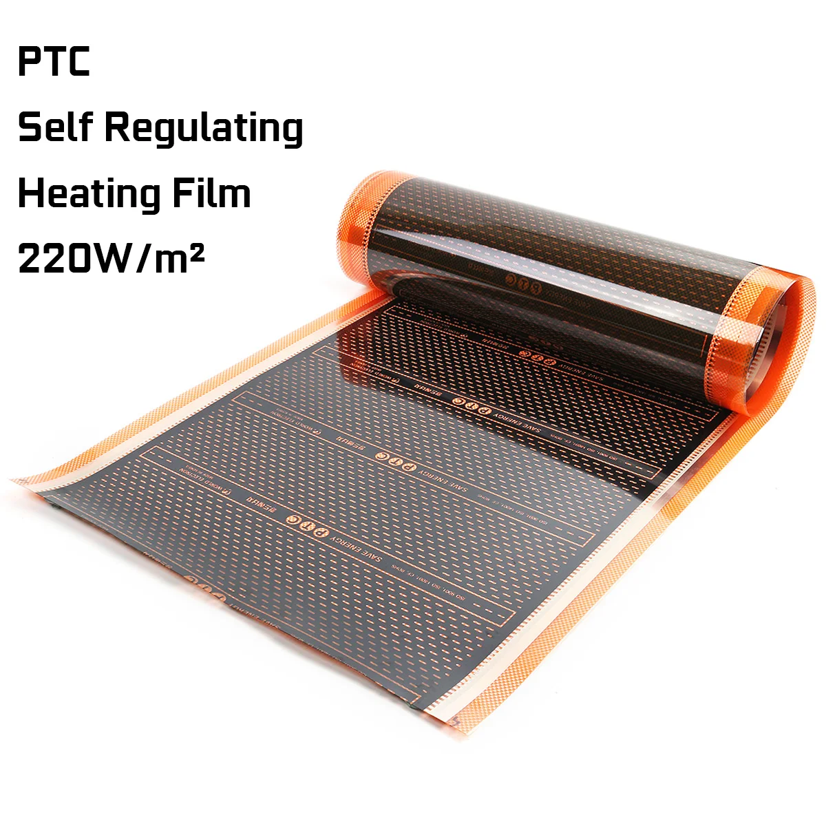 200 240v Far Infrared Underfloor Heating Film 220w Electric Floor