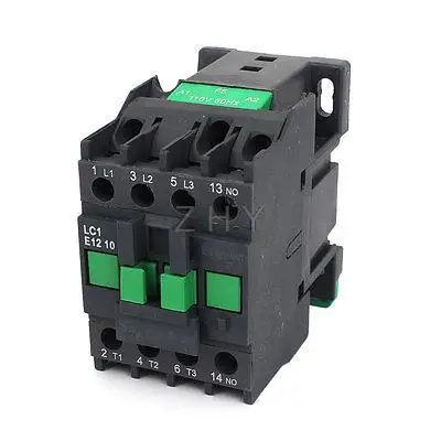 AC Контактор стартера мотора реле 3-фазный полюс 1NO 110V Катушка Напряжение CJX2-1210