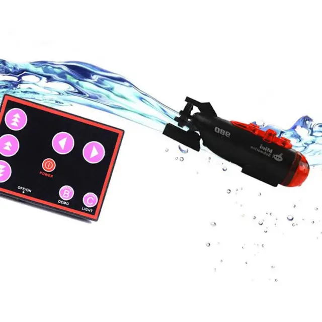 Electric Simulation Mini Submarine Model Toy Infrared Remote Control Three Channels Water Toy RC Boat Children Gift 6