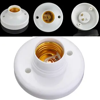 

E27 ES Edison Screw Cap Socket Light Bulb Holder Fitting Lamp Fixing Base White