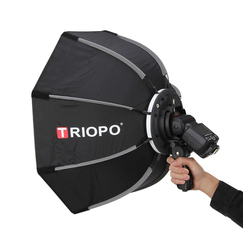 Photography Softboxes Triopo 55 65 90cm 120cm Octagon Umbrella Honeycomb Grid Outdoor Flash for Canon Godox photography softbox bowens mount softbox portable softbox photography lighting kit