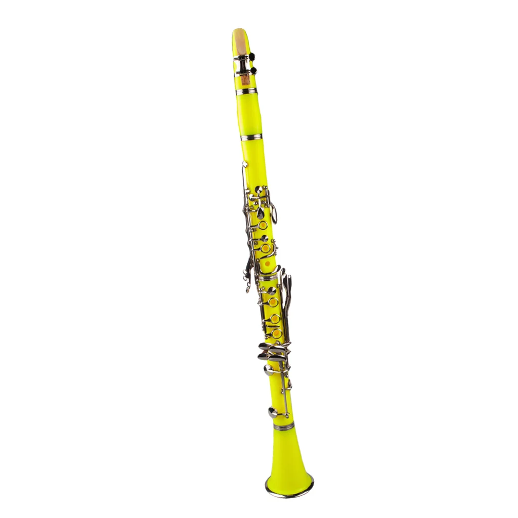 

Exquisite Beginner Student Clarinet Kit B Flat Practical Design PVC Yellow
