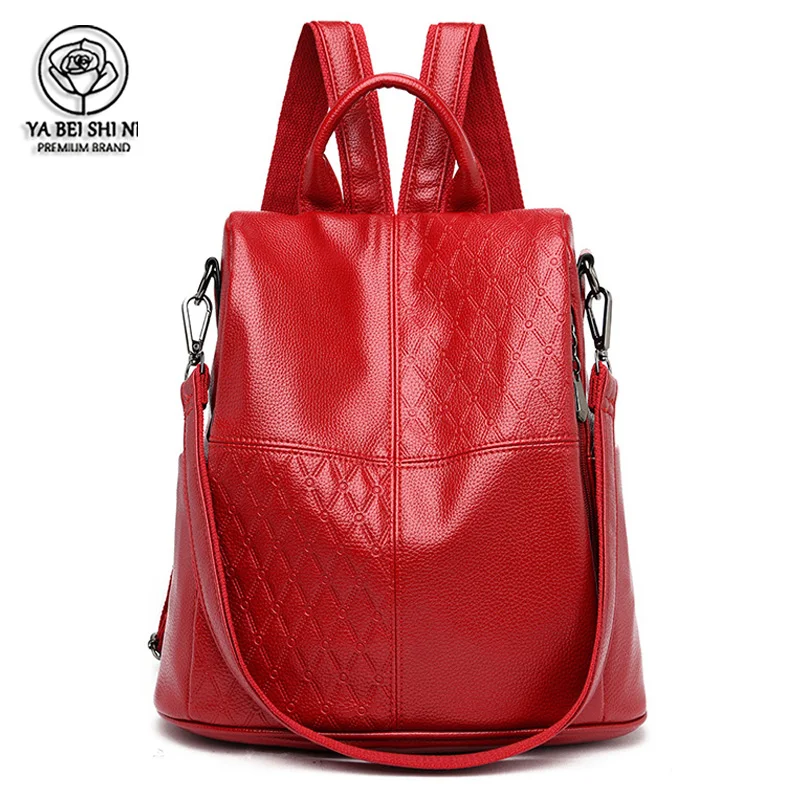 New Backpack School-Bags Teenage-Girls Women for Splicing Travel Dos Sac Large GmJX3B83B