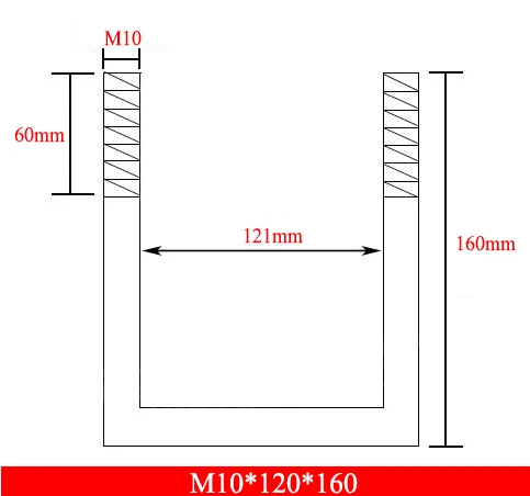 Frame Plate, Quadrado, Ângulo Direito, U Parafuso,