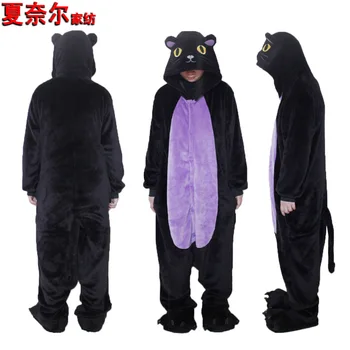 

Hot Selling Cartoon Animal One-piece Pajama Midnight Cat Sprite Sheet Performance Party Costume