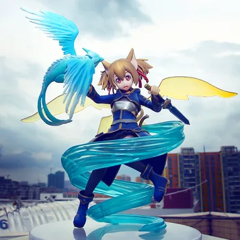 

Anime Figures Silica Girl PVC Toys Ayano Keiko Sword Art II Model Knight Action Figurine Collectible 1/8 Brinquedos Silica Gift