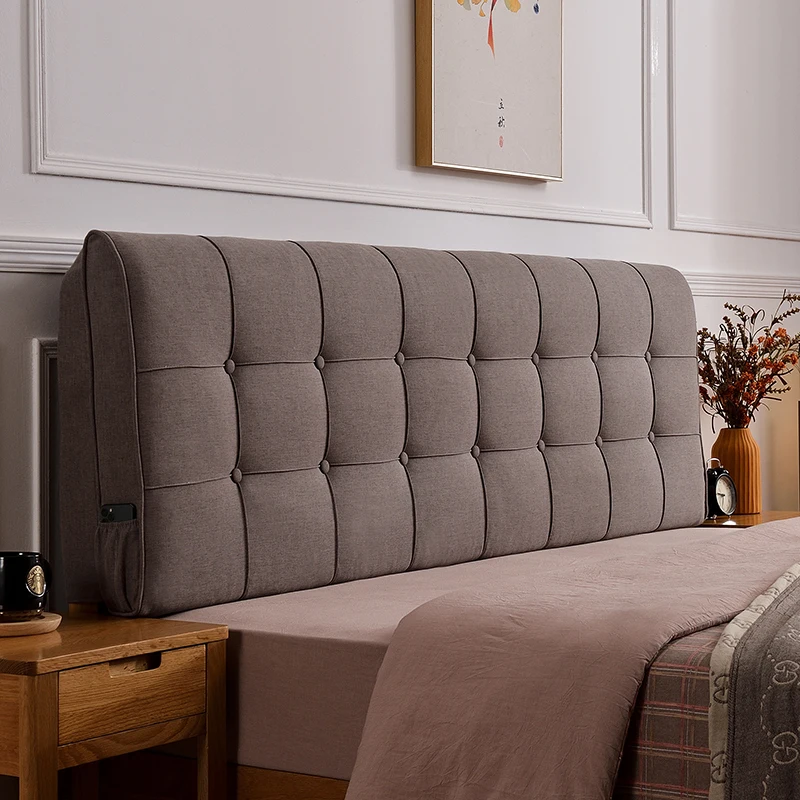 Nordic style bed head pillows no bed tatami pillows can be adapted washable towel head cover back board soft cover