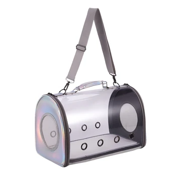 

Outdoor Cat Carrying Kitten Cats Out Carrying Case Full Transparent Cat Bag Pet Compartment Dog Shoulder Cat School Bag Breathab