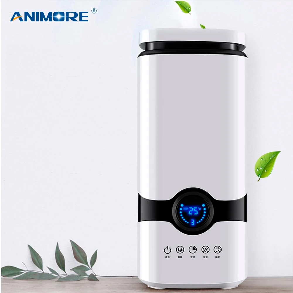 Günstig ANIMORE 4L Luftbefeuchter Top Füllen Ätherisches Öl Aroma Diffuser Kühlen Nebel Ultraschall luftbefeuchter Mit Intelligente Fernbedienung