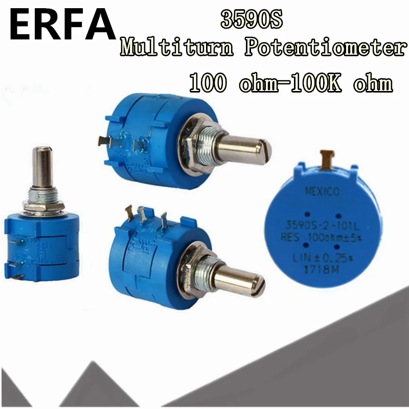 

1pcs 3590S 3590 100K 50K 20K 10K 1K 2K 5K ohm Precision Potentiometer Adjustable Resistor 3590-2-102 103 502 103 203 503 104