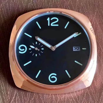 

Large Metal Gold Nordic Luxury Wall Clock Silent Luminous Wall Clocks Home Decor Calendar Living Room Wall Watch with Logo L55