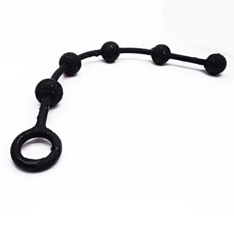 5 Beads Silicone Pull Beads Chain Butt Plug Backyard Sexy Novelties Vagina Anal Plug Adult