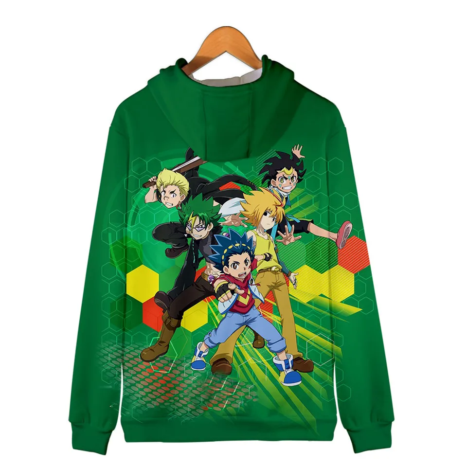 Детские толстовки с капюшоном для детей от 2 до 13 лет Beyblade Burst Evolution, толстовка с капюшоном с 3d принтом Harajuku, уличная куртка, детская одежда