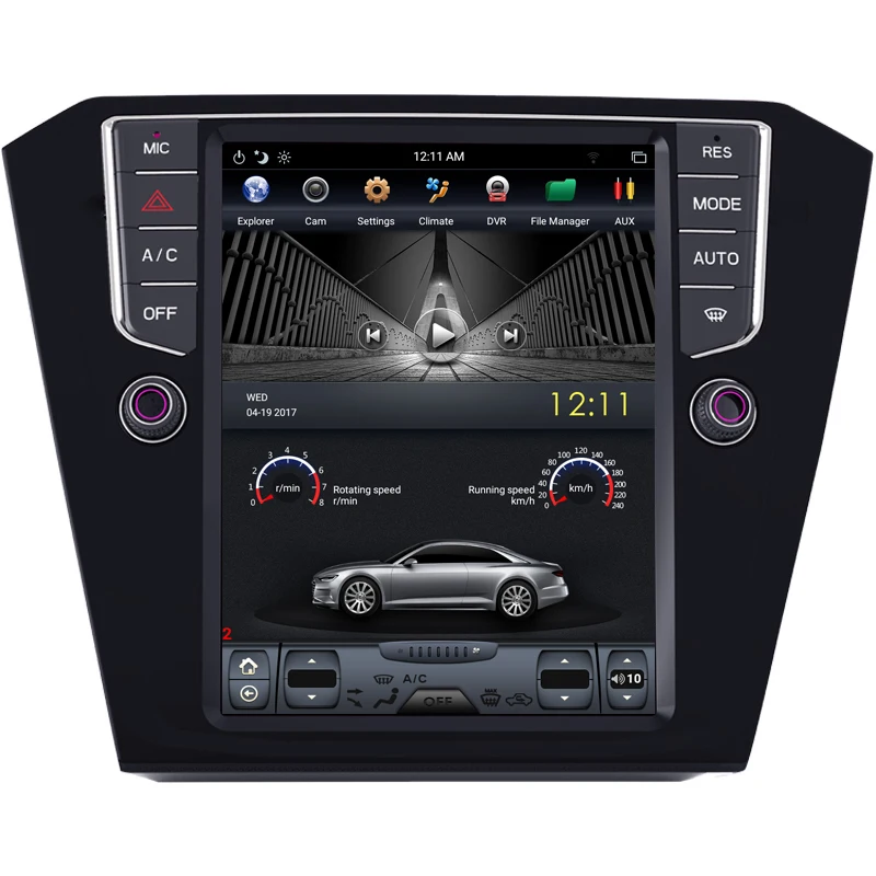 Cheap NAVITOPIA 10.4inch Vertical Screen Tesla Android 7.1 Car GPS Navigation for VW Magotan 2017 Car DVD Multimedia Player 2