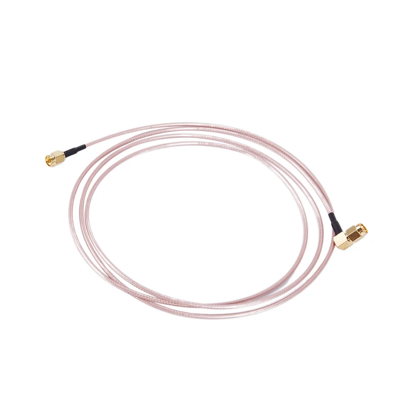 RG316 High Temp Coaxial Cable, SMA Male to SMA Right Angle Male, 5ft