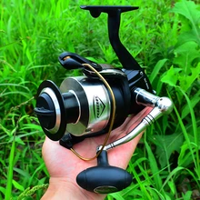 Рыболовная катушка из алюминиевого сплава, 21 кг, Макс., тянущаяся Морская Лодка 7000-8000, спиннинговая катушка, 4+ 1BB, анти-морская вода, подшипник из нержавеющей стали