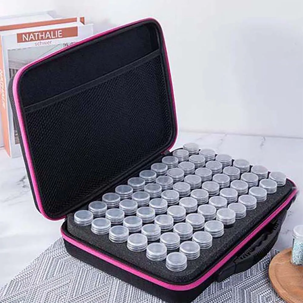 15/30/60120 Bottles Diamond Painting Accessories Container Storage Bag Carry Case Sticker Box Convenience Bead Mural Tools