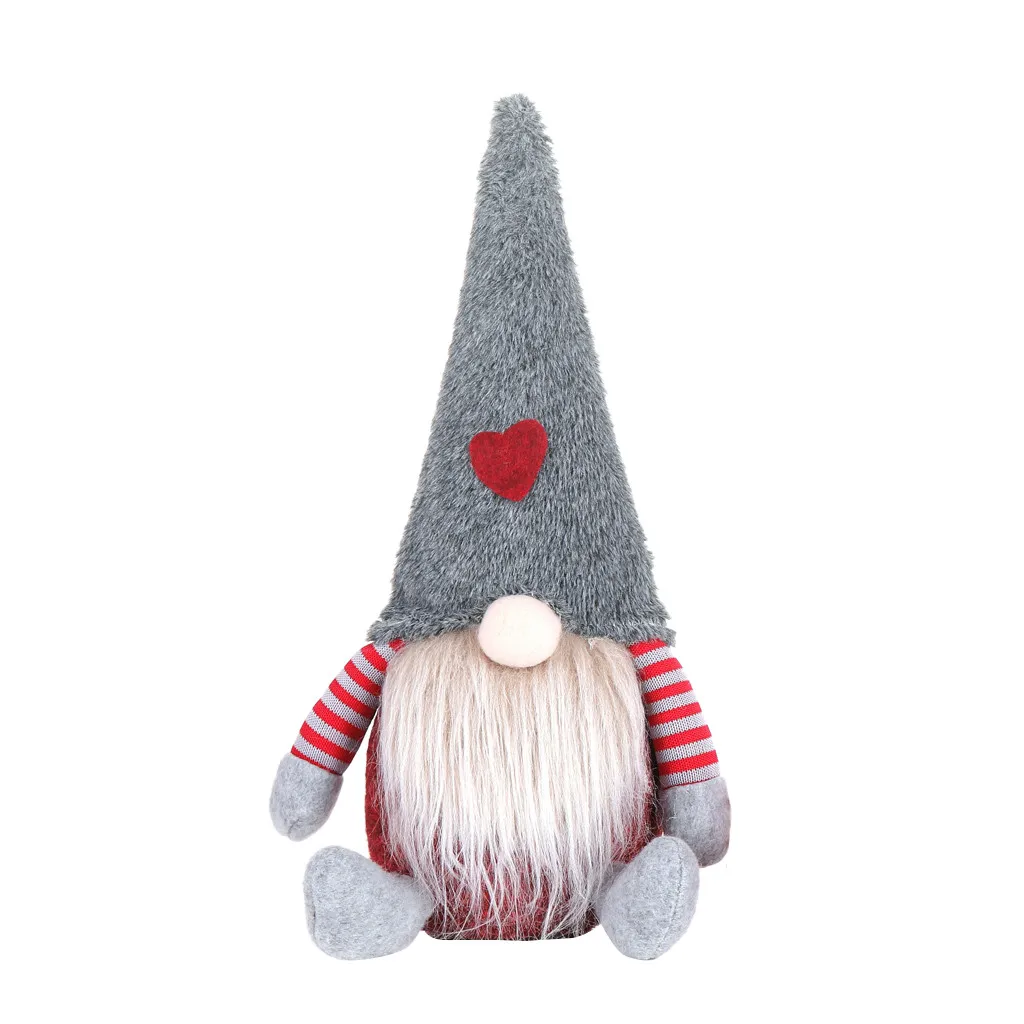 Шведский Рождественский Санта-Клаус, куклы, томте, стоящая длинная шапка, гном, плюшевая кукла, рождественские украшения для дома, Рождественский подарок# R15