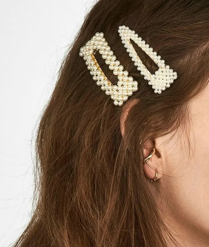 2020 модные блестящие слово заколки для волос женщин Стразы Письмо заколка с