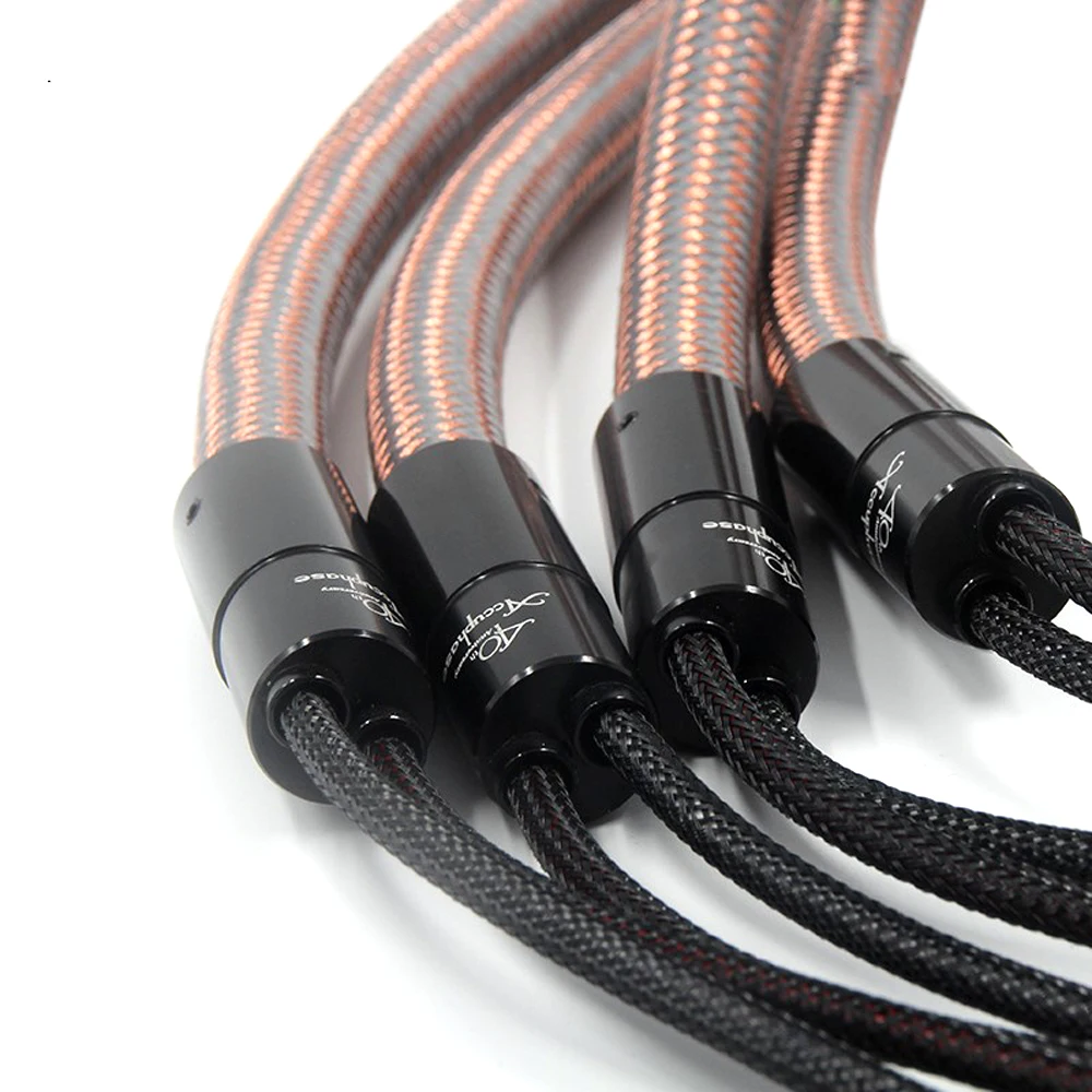 Аудиокабель Accuphase OCC из чистой меди с позолоченным штекером типа банан|speaker cable|audio