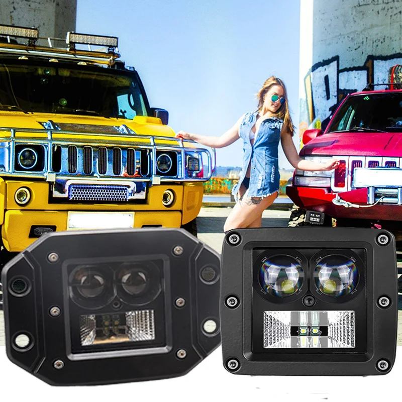 Светодиодсветильник панель с утапливаемым креплением для внедорожников 4x4