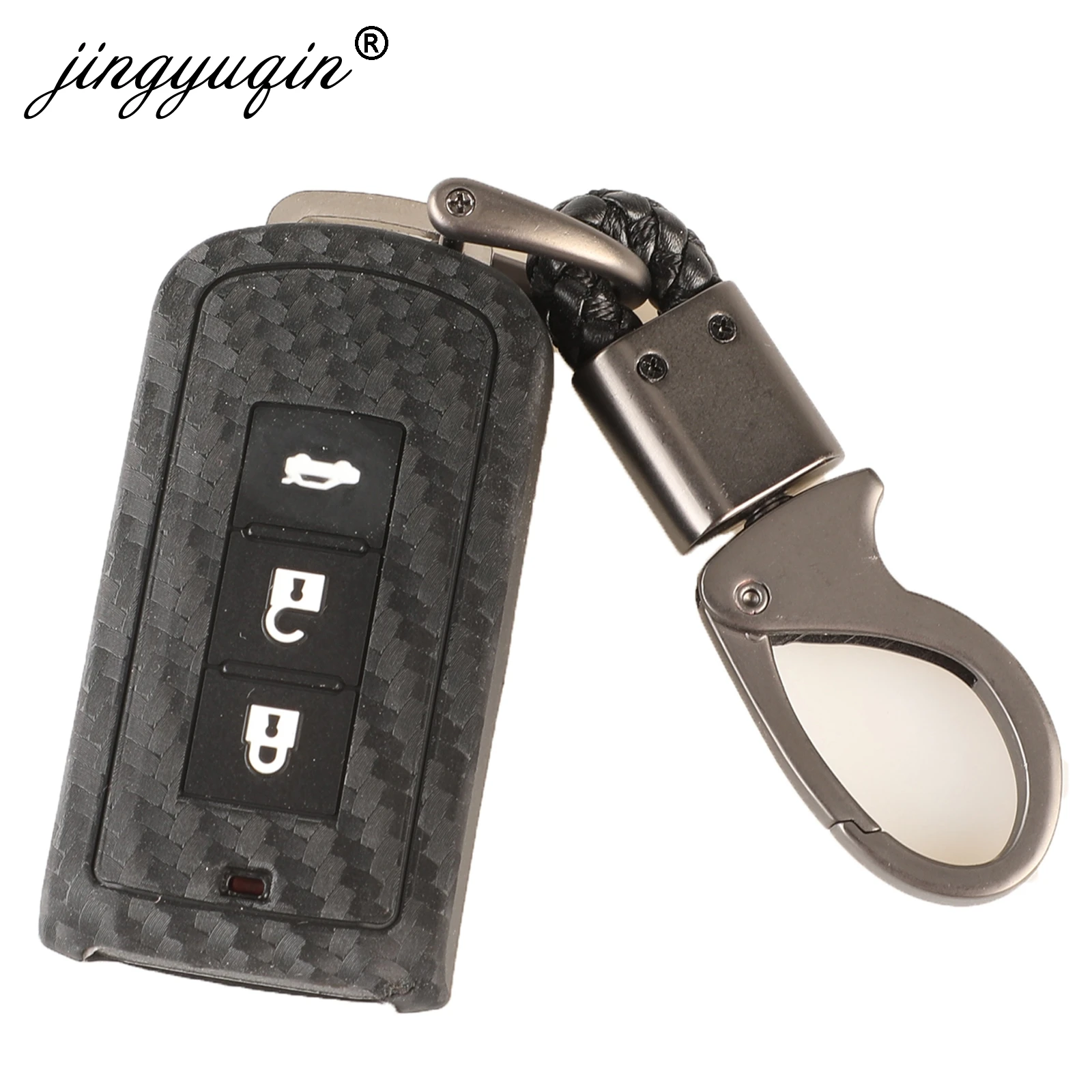 Jingyuqin-set-portachiavi-per-auto-fob-per-MITSUBISHI-Outlander-Lancer-EX-ASX-Colt-Grandis-Pajero-Sport.jpg Keyforkess set portachiavi per auto fob per MITSUBISHI Outlander Lancer EX ASX Colt Grandis Pajero Sport copertura a distanza in fibra di Silicone - Jingyuqin set portachiavi per auto fob per MITSUBISHI Outlander Lancer EX ASX Colt Grandis Pajero Sport