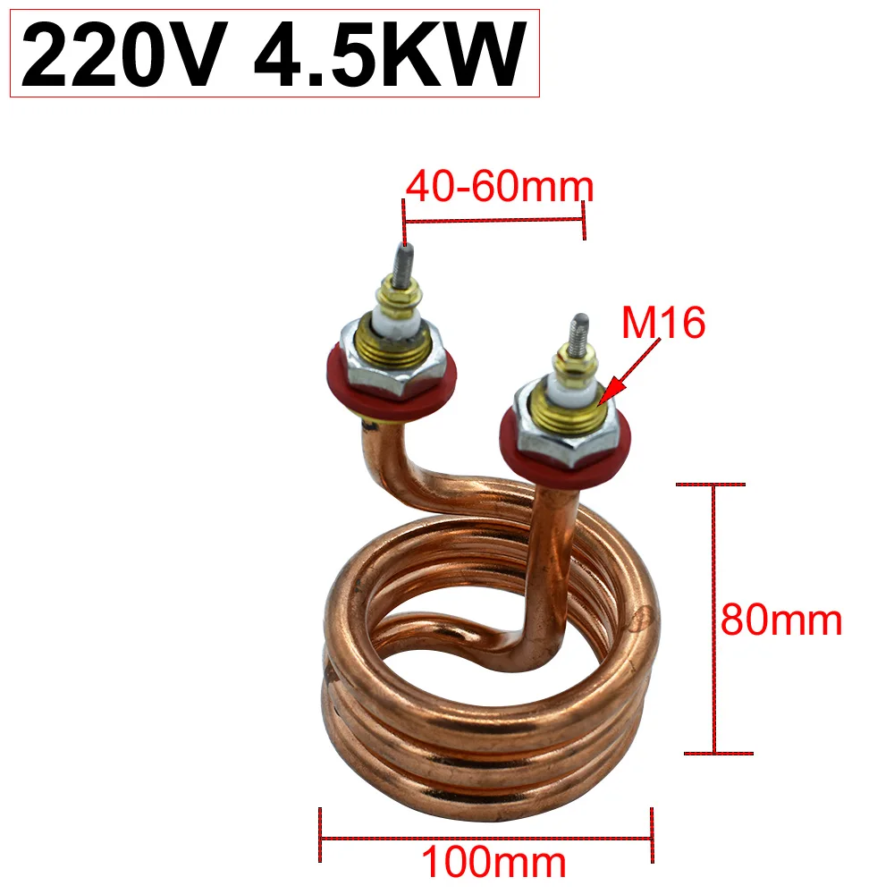 紫铜尺寸-220V4.5KW