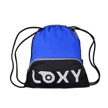 Гуандун производители настраиваемые 210D лавсан водонепроницаемый рюкзак со шнурком складной шарнир большой емкости плеча Drawstrin