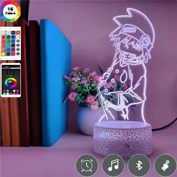 

3D 7 Colors Night Light App Control SOUL EATER Anime Creative Illusion Visual Lamp Led Bedroom Decoration Holiday Gifts Change