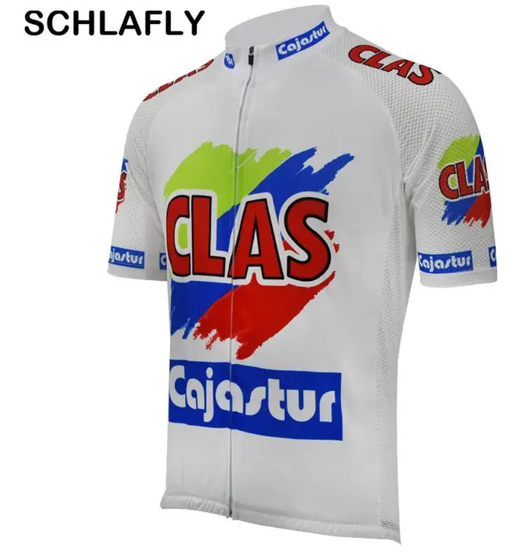 Мужская одежда clas cajastur team 1990, Испания, велосипедная майка в старом стиле, летняя велосипедная одежда с коротким рукавом, спортивная майка, одежда для велоспорта schlafly - Цвет: style photos