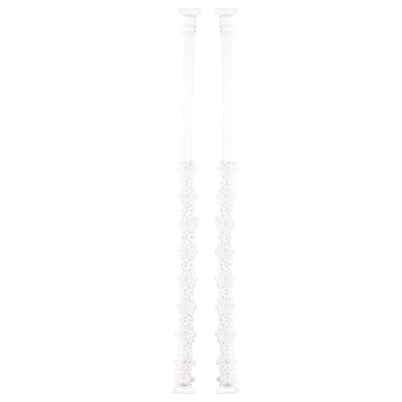 B-style white La MaxPa/Женская эластичная бретелька бюстгальтера, аксессуары для бюстгальтера, цветочный кружевной бюстгальтер на бретельках, регулируемый бюстгальтер на бретельках для невесты k2510 - Цвет: B-style white
