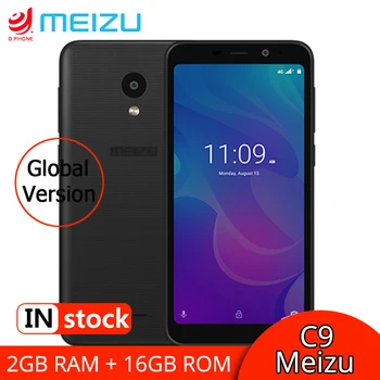 Meizu C9 2 Гб 16 Гб глобальная Версия Мобильный телефон четырехъядерный 5,45 дюймов дисплей смартфона Передняя 8MP задняя 13MP камера 3000 мАч батарея