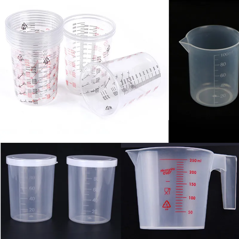 Gobelets De Mélange De Peinture En Plastique, 10 Pièces, Calibrés, Pots De  Mélange De Peinture De 600ml Pour Un Mélange Précis De Peinture Et De  Liquides - Tasses Et Verres À Mesurer - AliExpress