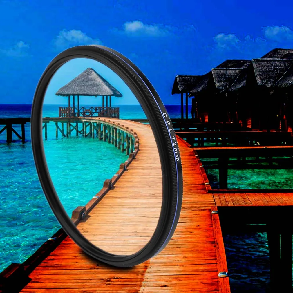 Super Thin 49/52/55/58/62/67/72/77MM Waterproof Circular Polarizer CPL Camera Lens Filter For Canon For Sony Camera Lens