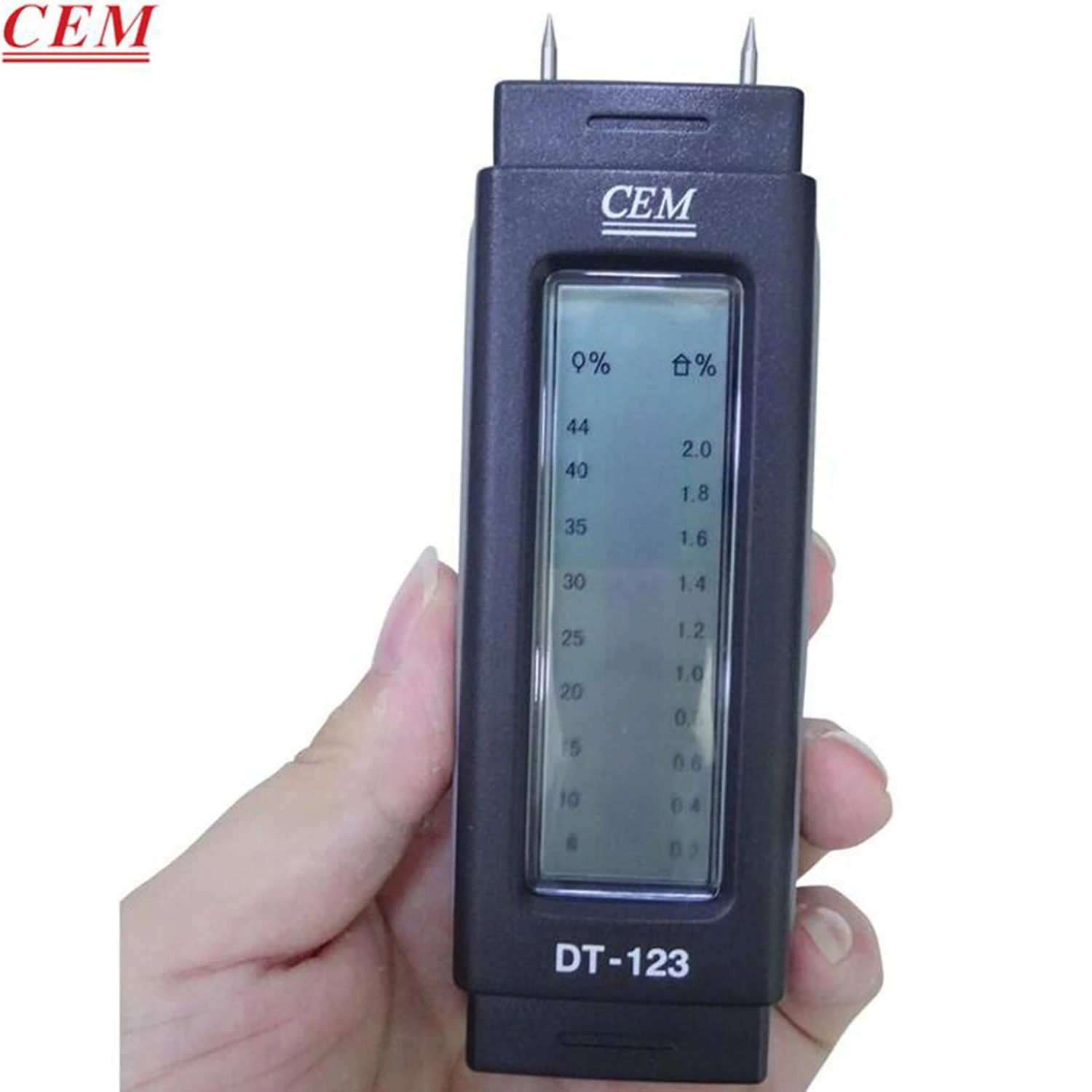 

CEM DT-123 Pocket Portable Miniature Wood Moisture Meter/Cardboard/Gypsum/Concrete/Moisture Content Test Hygrometer,New.