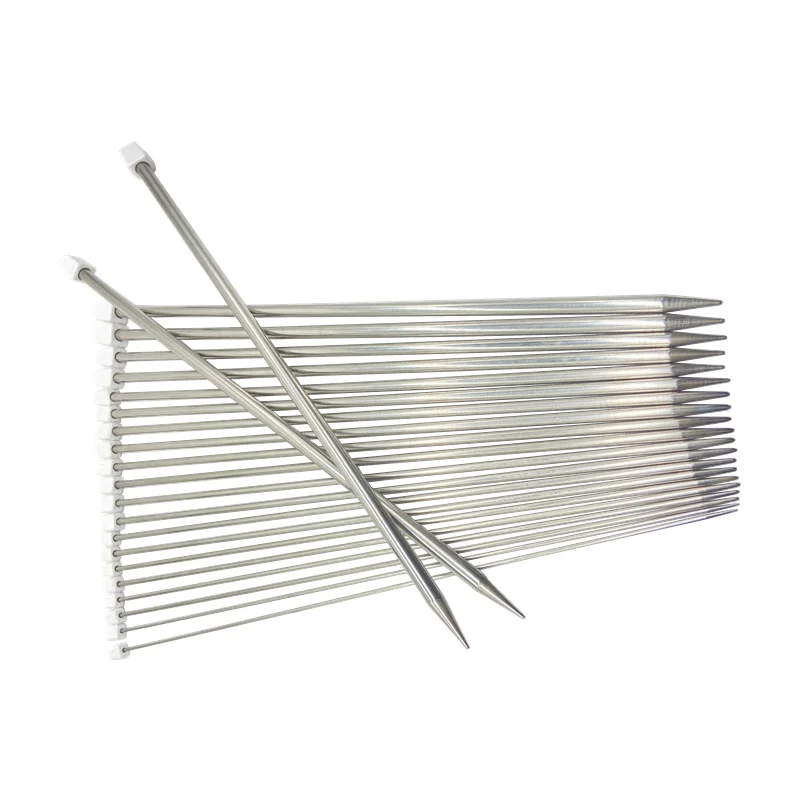 Premium Stainless Steel Straight Knitting Needles