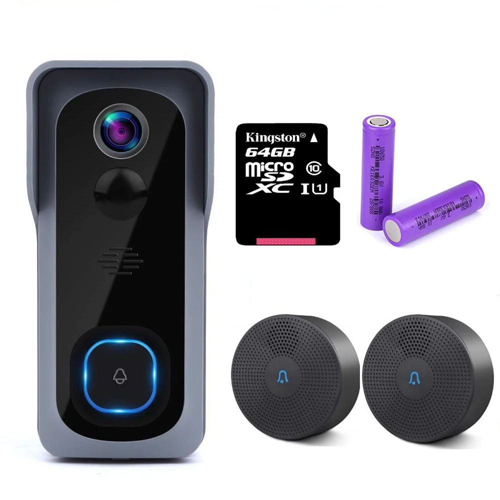 video intercom system for home New Video Doorbell Smart Home 1080P Waterproof IR Night Vision Video Intercom Doorbell Camera Wifi Doorbell Video Door Phone intercom audio Door Intercom Systems