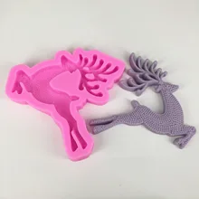 BK1074 олень бегущий аромат гипсовая силиконовая форма
