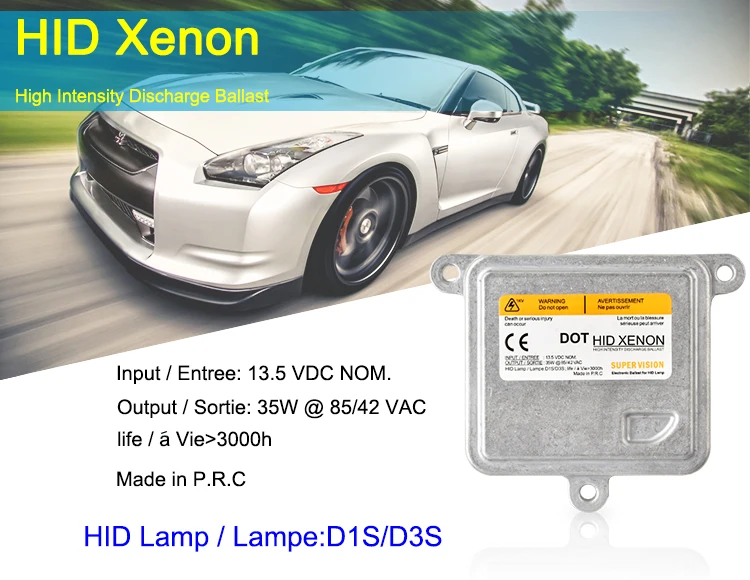 Hytrading тонкий балласт комплект ксенон Hid 35 Вт D1S D3S ксеноновый Автомобильный свет Главная фара лампы авто аксессуары