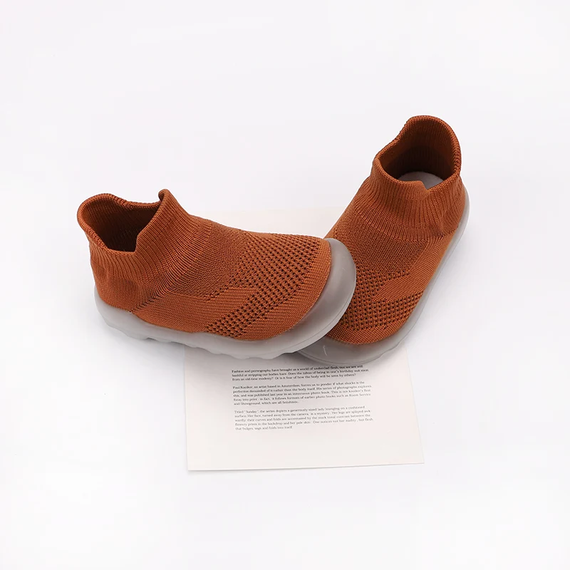 2020 Autumn Baby Girls Boys Casual Shoes Soft Bottom Toddler Shoes Comfortable Non-slip Outdoor Children KIds Knitted Shoes