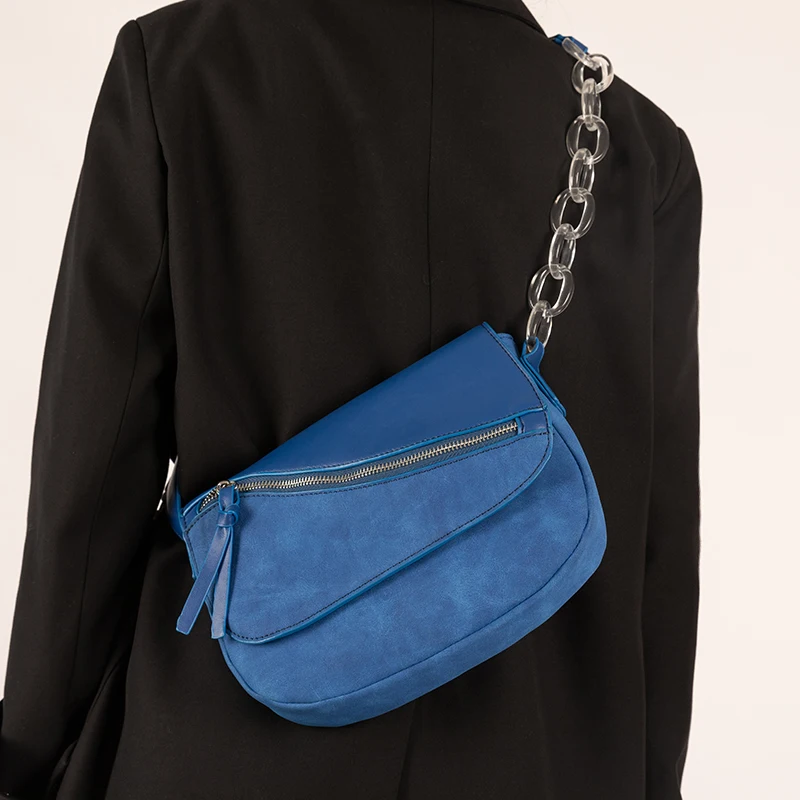 

Transparent Chain Bag for Women 2020 New on Sell One Shoulder Messenger Flap Bags Ladies Fashionable Purses and Handbags bolsa