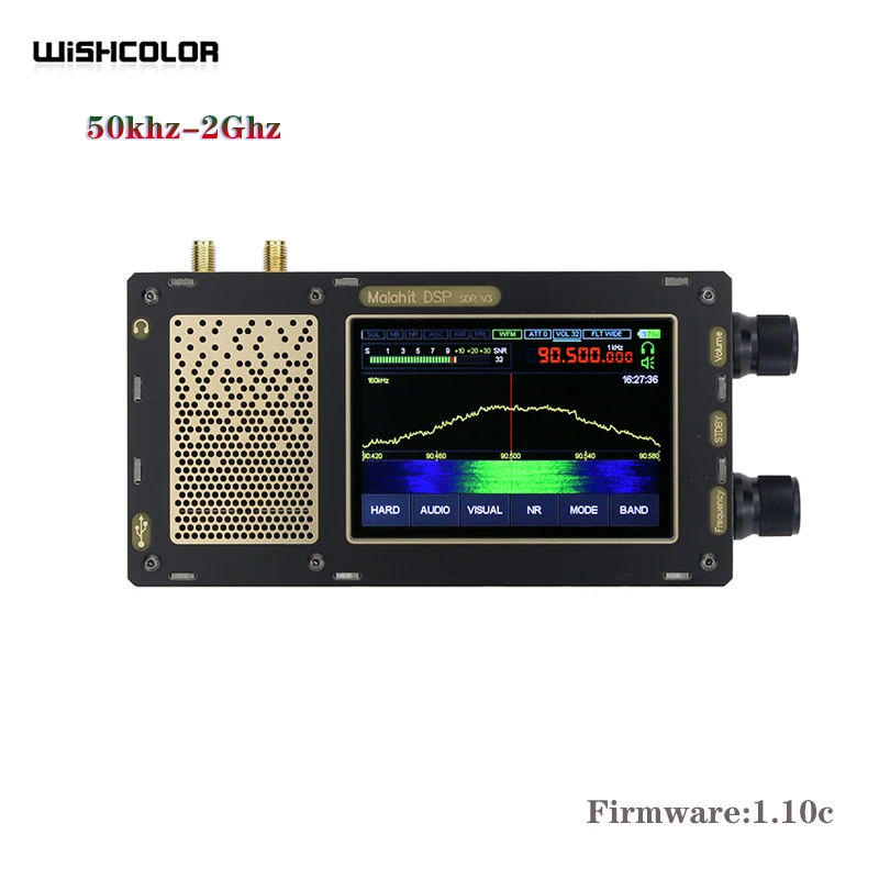 Зарегистрированный радиоприемник 1 10c 3 5 &quot50 кгц-2 ГГц Малахит DSP SDR с расширенной