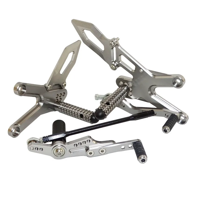 Waase мотоцикл для Yamaha YZF R1 2009 2010 2011 2012 2013 ЧПУ Регулируемый Rider задние наборы Rearset подножка подножки - Цвет: Gray