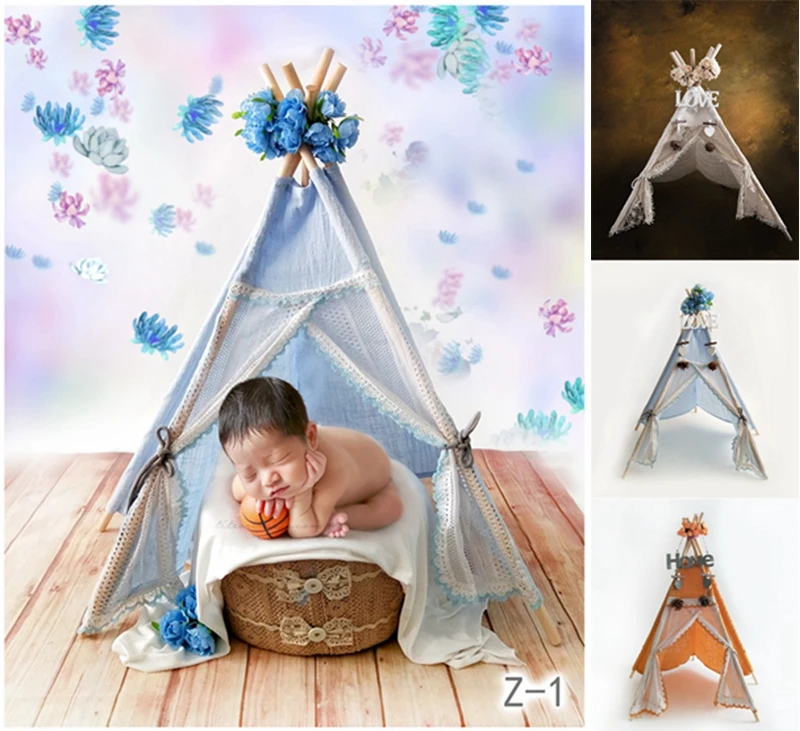 Newborn Photography Props Mini Wigwam Tent Studio Shooting Teepee Baby Photo Prop#P2906