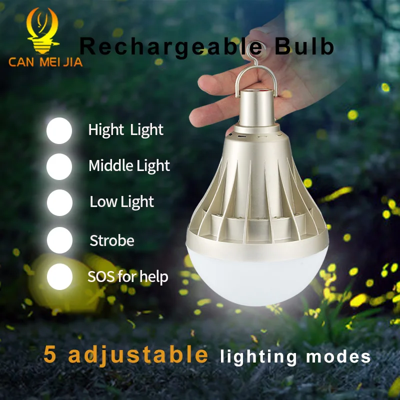 USB Перезаряжаемый светодиодный светильник с регулируемой яркостью 220 В 12 Вт 20 30 40